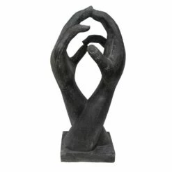 2 Hände Skulptur Aus Steinguss Als Gartendeko - Affectum