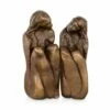 2-teilige Frauenfiguren Aus Bronzeguss Vom Designer - Freundinnen -Outlet GARTENTRAUM Store 2 teilige frauenfiguren aus bronzeguss vom designer freundinnen