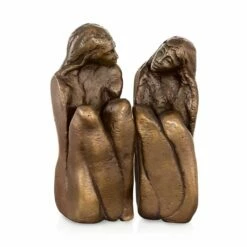2-teilige Frauenfiguren Aus Bronzeguss Vom Designer - Freundinnen