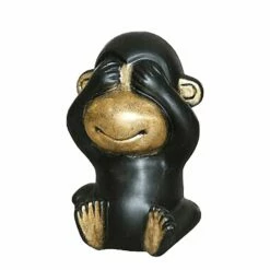 3er Set Affen - Figuren Aus Polystone - Indoor - Konfuzius -Outlet GARTENTRAUM Store 3er set affen figuren aus polystone indoor konfuzius3