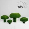 4 Pilze Im Set - Topiary - GFK & Kunstrasen - Grün - Felka Set -Outlet GARTENTRAUM Store 4 pilze im set topiary gfk kunstrasen gruen felka set