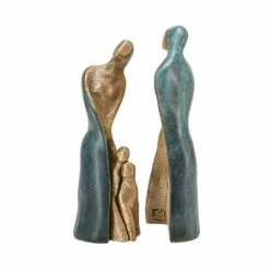 Abstrakte Bronzefiguren 4-teilig - Limitiere Edition - Familie 4-teilig