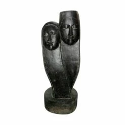 Abstraktes Paar Skulptur Aus Steinguss Für Die Gartengestaltung - Duobus