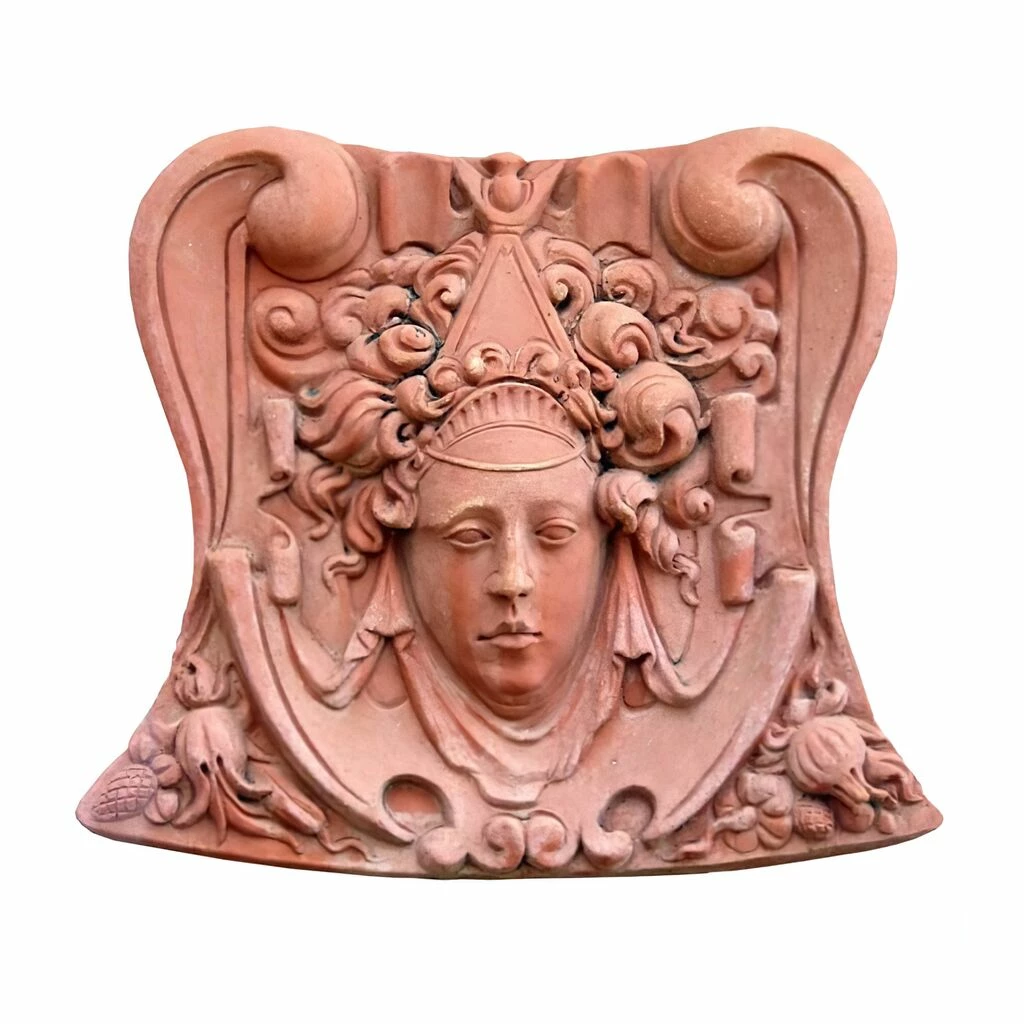 Antikes Relief Für Die Wand Aus Terrakotta - Ornella 3 Antikes Relief Für Die Wand Aus Terrakotta - Ornella