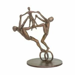 Artistenfamilie Aus Bronze - Limitierte Gartenstatue - Familie Auf Rädern -Outlet GARTENTRAUM Store artistenfamilie aus bronze limitierte gartenstatue familie auf raedern5