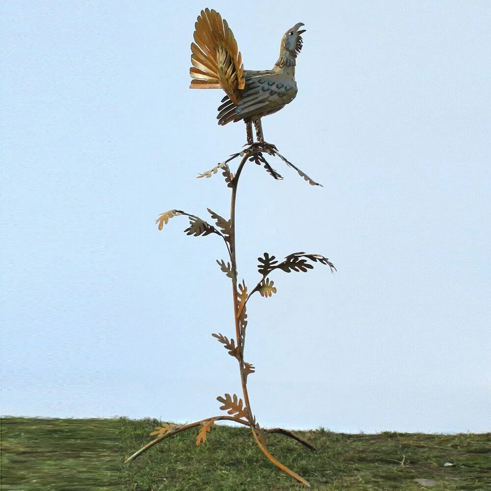 Auerhahn Auf Ast - Gartenfigur Aus Rost Stahl/Edelstahl - Galliformes 4 Auerhahn Auf Ast - Gartenfigur Aus Rost Stahl/Edelstahl - Galliformes – Bild 2