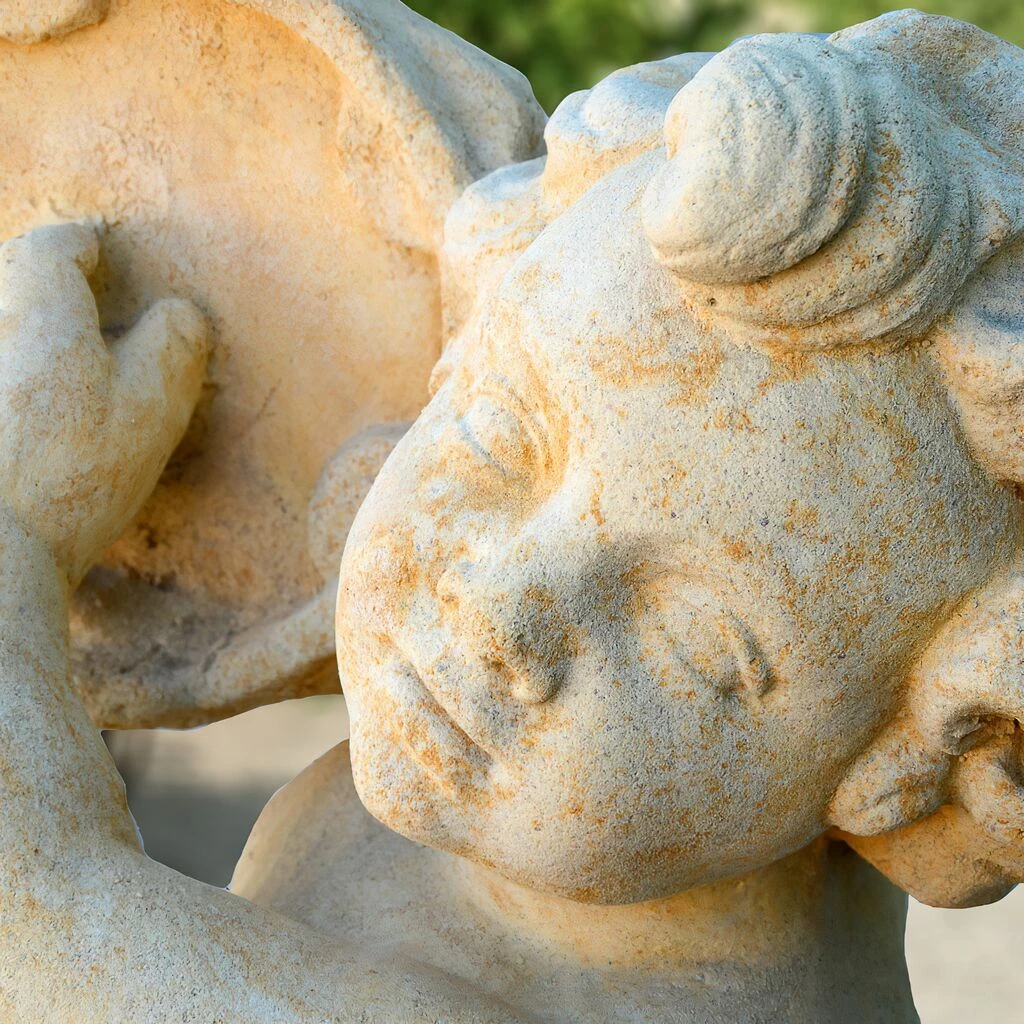 Barocke Gartenskulptur Mit Putte - Tamburo 4 Barocke Gartenskulptur Mit Putte - Tamburo – Bild 2