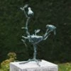 Baum Mit Vogelnest - Bronze Gartenskulptur - Avesine -Outlet GARTENTRAUM Store baum mit vogelnest bronze gartenskulptur avesine