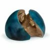 Besondere Bronzeskulptur - Blaue Designerlimitation - Zwei In Einem (2-teilig) -Outlet GARTENTRAUM Store besondere bronzeskulptur blaue designerlimitation zwei in einem 2 teilig