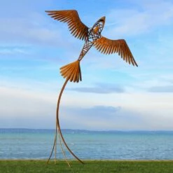 Besondere Flugzeug Gartenplastik Groß Aus Metall Mit Vogelflügeln - Vogelflugzeug -Outlet GARTENTRAUM Store besondere flugzeug gartenplastik gross aus metall mit vogelfluegeln vogelflugzeug7