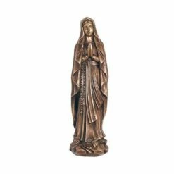 Betende Wandmadonna Aus Bronze Mit Kette - Madonna Paola