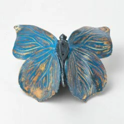 Blauer Bronze Schmetterling Zur Wandbefestigung - Schmetterling 7 Blauer Bronze Schmetterling Zur Wandbefestigung - Schmetterling -Outlet GARTENTRAUM Store blauer bronze schmetterling zur wandbefestigung schmetterling3