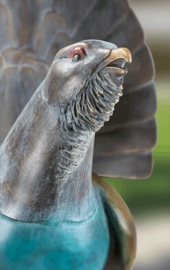 Bronze Auerhahn Gartenfigur Mit Patina - Auerhahn -Outlet GARTENTRAUM Store bronze auerhahn gartenfigur mit patina auerhahn4