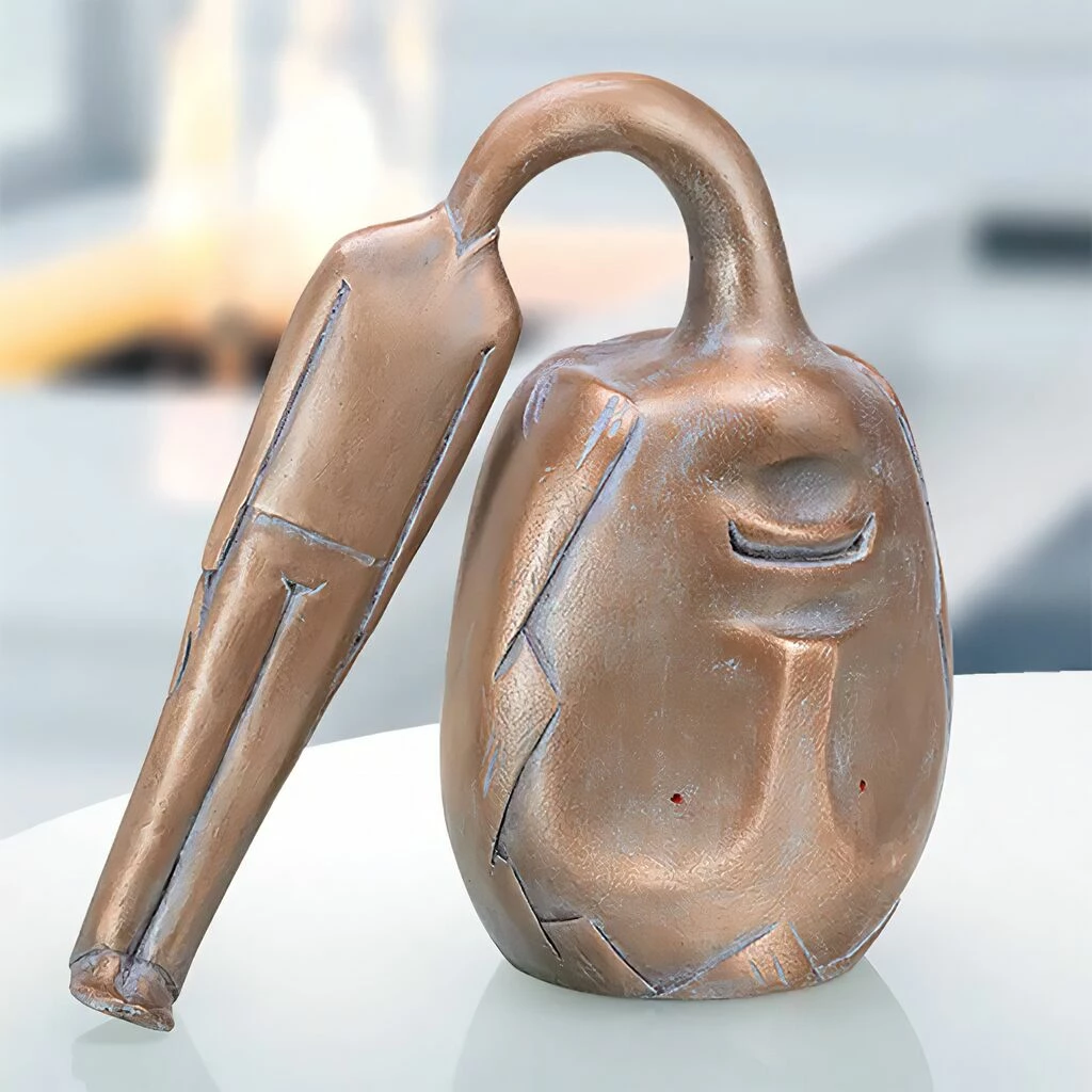 Bronze Designerskulptur Schwerer Kopf Limitiert - Testa Pesante 4 Bronze Designerskulptur Schwerer Kopf Limitiert - Testa Pesante – Bild 2