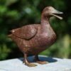 Bronze Ente - Vogelskulptur Für Draußen - Stockente