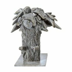 Bronze Eulenskulptur Waldgeist - Künstleredition - Gufo Reale