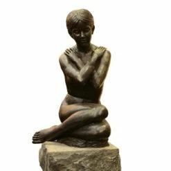 Bronze Gartenskulptur Mit Nackter Frau - Valleria -Outlet GARTENTRAUM Store bronze gartenskulptur mit nackter frau valleria3