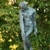 Bronze Skulptur Adam - Original Von Rodin