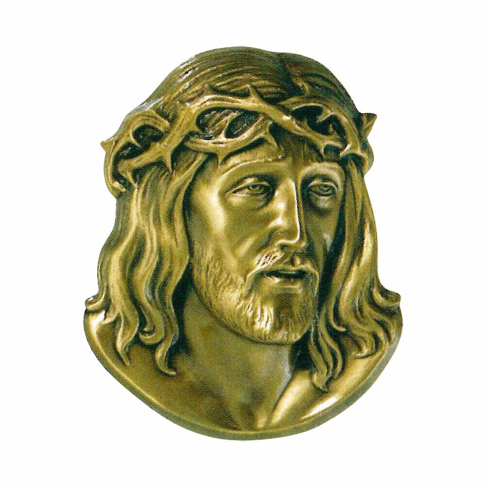Bronze Wandrelief Für Den Außenbereich - Jesus Mit Kranz - Jesus Egil 3 Bronze Wandrelief Für Den Außenbereich - Jesus Mit Kranz - Jesus Egil