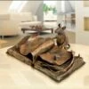 Bronzebuch Mit Maus - Limiterte Tierskulpturen - Le Rat De Bibliothèque