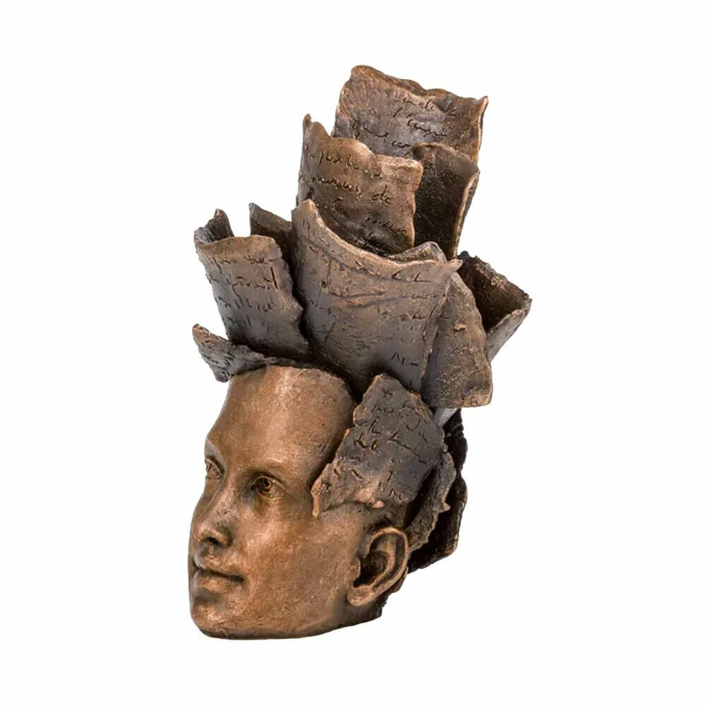 Bronzebüste Aus Limitiertem Handwerk - Offene Gedanken - Thoughts 7 Bronzebüste Aus Limitiertem Handwerk - Offene Gedanken - Thoughts – Bild 5
