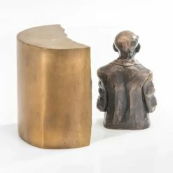 Bronzefigur Büste 2-teilig - Individuell Kombinierbar - Der Schwätzer -Outlet GARTENTRAUM Store bronzefigur bueste 2 teilig individuell kombinierbar der schwaetzer5