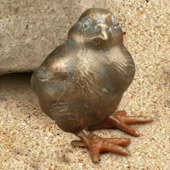 Bronzefigur Huhn Küken Als Outdoor Gartendeko - Küken