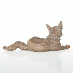 Bronzefigur Liegender Fuchs - Jungtier - Jungfuchs -Outlet GARTENTRAUM Store bronzefigur liegender fuchs jungtier jungfuchs3