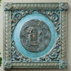 Bronzerelief Für Die Wand Mit Maria-Figur - Farbig - Ruth