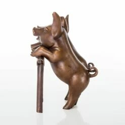 Bronzeskulptur Für Den Garten - Schweine Mit Zaun - Schweine 7 Bronzeskulptur Für Den Garten - Schweine Mit Zaun - Schweine -Outlet GARTENTRAUM Store bronzeskulptur fuer den garten schweine mit zaun schweine3
