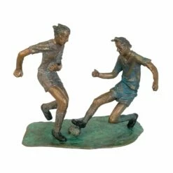 Bronzeskulptur Fußballspieler - Mehrfarbig & Limitiert - Das Spiel