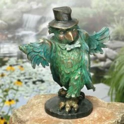 Bronzeskulptur Vogelhochzeit - Drossel - Bräutigam