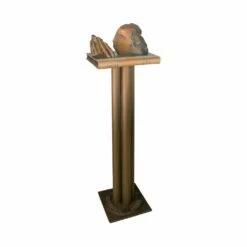 Buch Auf Einer Säule Liegend - Moderne Bronzeskulptur - Die Lesende