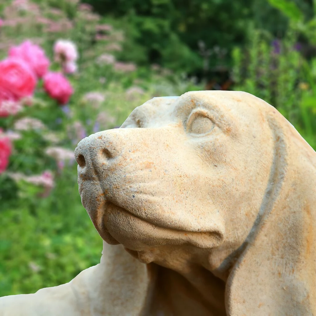 Dackel Skulptur Aus Stein - Peppino 4 Dackel Skulptur Aus Stein - Peppino – Bild 2