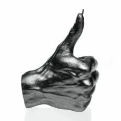 Daumen Hoch - Hand In Anthrazit - Vegan & Lebensecht - Ok Hand