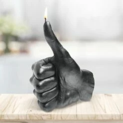 Daumen Hoch - Hand In Anthrazit - Vegan & Lebensecht - Ok Hand -Outlet GARTENTRAUM Store daumen hoch hand in anthrazit vegan lebensecht ok hand3