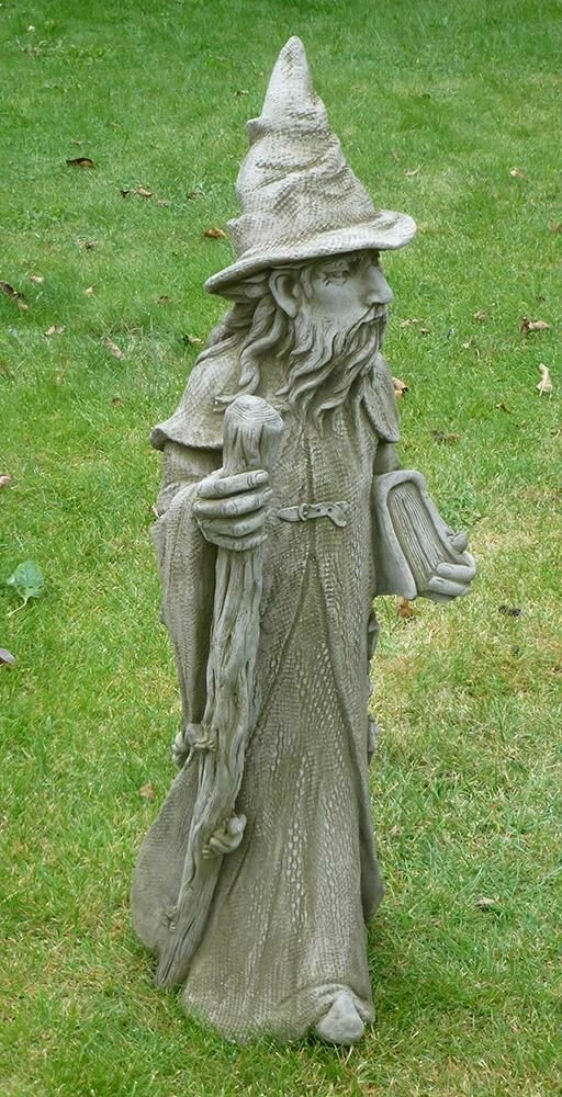 Deko Steinfigur Zauberer Merlin - Fiona Jane Scott 6 Deko Steinfigur Zauberer Merlin - Fiona Jane Scott – Bild 4