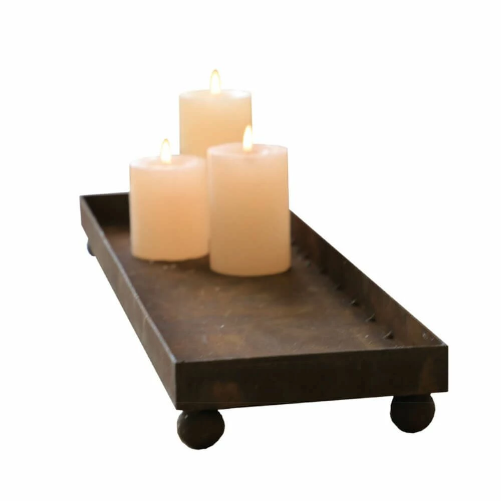 Deko Tablett Aus Rost Metall Für Den Außenbereich - Ipsum 4 Deko Tablett Aus Rost Metall Für Den Außenbereich - Ipsum – Bild 2