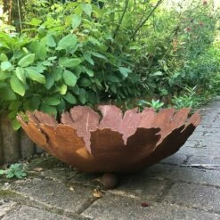 Dekorative Schale Aus Rost Metall Für Den Garten - Testa Gratum -Outlet GARTENTRAUM Store dekorative schale aus rost metall fuer den garten testa gratum3