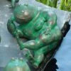Denker Frosch Bronzeskulptur Für Gartenteiche - Martha