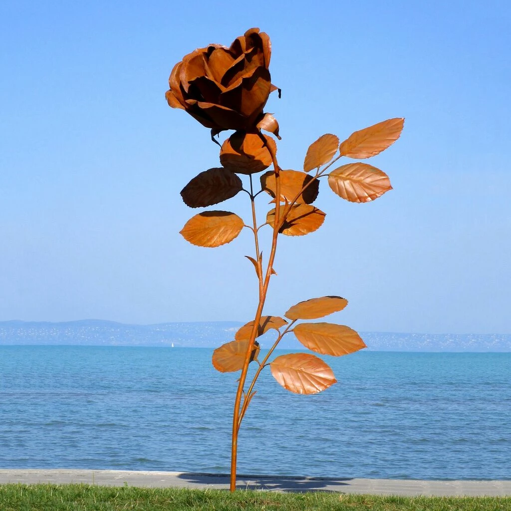 Detaillgetreue Rose Im XXL Design Aus Metall - Rosana 4 Detaillgetreue Rose Im XXL Design Aus Metall - Rosana – Bild 2