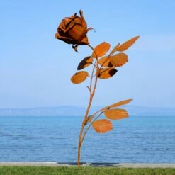 Detaillgetreue Rose Im XXL Design Aus Metall - Rosana 7 Detaillgetreue Rose Im XXL Design Aus Metall - Rosana -Outlet GARTENTRAUM Store detaillgetreue rose im xxl design aus metall rosana3
