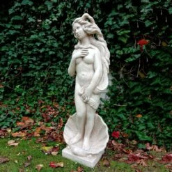 Detailreiche Frauen Aktskulptur Mit Langem Haar - Geburt Der Venus - Milena