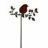 Edler Gartenstecker Mit Vogel - Rost Metall - Claudia -Outlet GARTENTRAUM Store edler gartenstecker mit vogel rost metall claudia