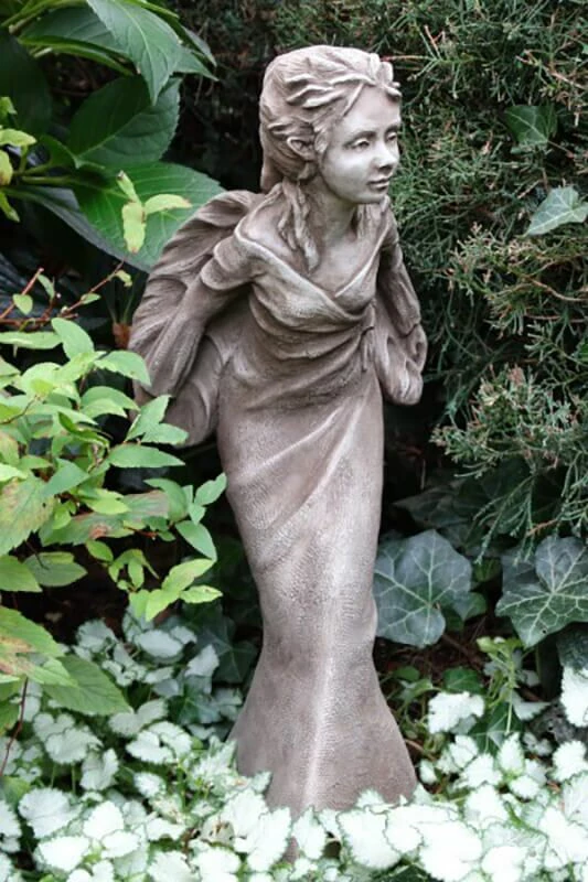 Einzigartige Gartenelfe Aus Steinguss - Violet 4 Einzigartige Gartenelfe Aus Steinguss - Violet – Bild 2