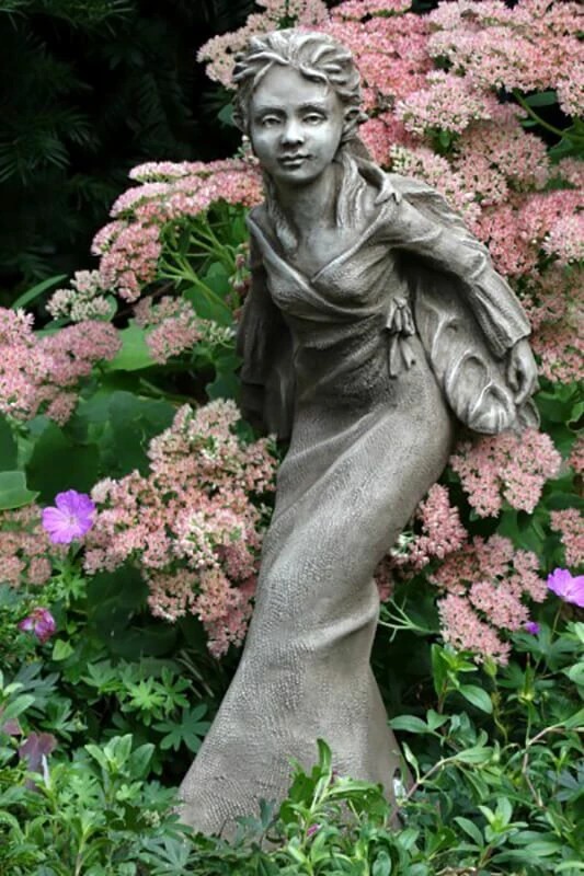 Einzigartige Gartenelfe Aus Steinguss - Violet 5 Einzigartige Gartenelfe Aus Steinguss - Violet – Bild 3