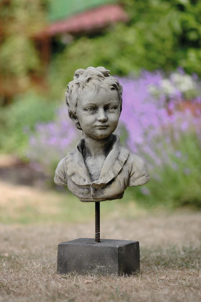 Einzigartige Jungen Steinbüste Für Den Garten - Aaron 4 Einzigartige Jungen Steinbüste Für Den Garten - Aaron – Bild 2