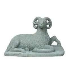 Einzigartige Widder Skulptur Als Naturstein Unikat