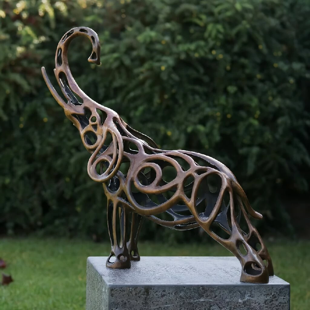 Elefant Bronze Im Modernen Look - Elfi 3 Elefant Bronze Im Modernen Look - Elfi