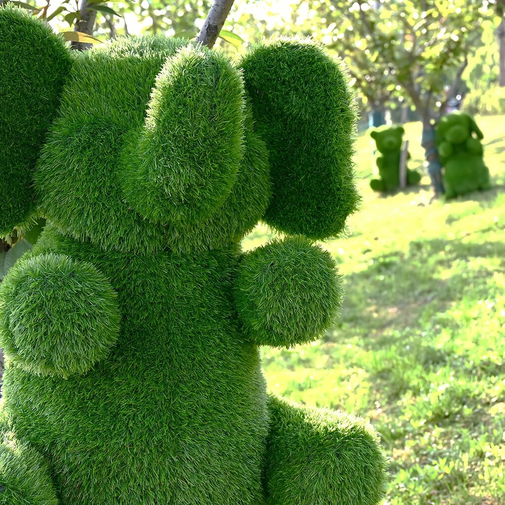 Elefanten Formschnitt Gartenfigur Zur Bewässerung Aus Kunstrasen - Elefant Timon 4 Elefanten Formschnitt Gartenfigur Zur Bewässerung Aus Kunstrasen - Elefant Timon – Bild 2